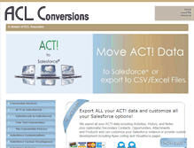Tablet Screenshot of acl-conversions.com